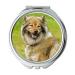 Mirror Compact Mirror Eurasians Medium Spitz-Like Dog Purebred Dog Pocket Mirror portable mirror