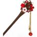 Frcolor Wooden Hair Pin Chinese Hair Sticks with Tassel Retro for Women Hair Styling Blue - Buy Online on GoSupps.com