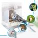 JVHLOV Transparent Bird Feeder for Budgies Parrots & Parakeets - Automatic Cage Feeder for Easy Feeding - Buy Online on GoSupps.com