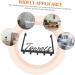 1pc Hook up Over Door Towel Hook Cabinet Door Hanger Iron Wall Hook Wrought Iron Heavy Black Iron Frame - Buy Online on GoSupps.com