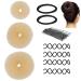 Timeset 29-part hair styling hairstyle help set 3x chignon bun donut women hair bun maker rolls maker + 4x spiral spin hairpin + 20x u-shape hairpise hairpin + 2x elastic hair band