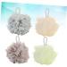 Angoily 4pcs Bath Ball Mesh Pouf - Premium Shower Sponge Net for Luxurious Cleansing - Buy Online on GoSupps.com