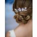 Iyou Crystal Wedding Hair Comb - Blue Rhinestone Bridal Jewelry for Bride & Bridesmaids | Floral Headdress Accessory - Buy Online on GoSupps.com