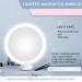 15x Magnifying Mirror with Light & Tweezers - Perfect for Precise Makeup & Plucking | Lighted Magnified Mirror with Suction Cup | Dual Power | 8 White - Buy Online on GoSupps.com