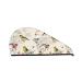 Hair Towel Wrap Hair Drying Towel with Button Towel Turban Head Towel to Dry Hair Quickly (Little Birds)