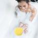 FOMIYES Bath Sponge Mesh Pouf Shower Ball Exfoliating Body Brush Scrubber - Yellow (4pcs) - Buy Online on GoSupps.com