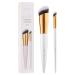 Docolor Foundation Brush and Concealer Brush Premium Synthetic Contour Makeup Brushes Perfect for Blending Liquid, Buffing, Cream, Sculpting, Mineral Powder Makeup Brushes Tools 2 Pcs