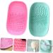 FRCOLOR Set of 4 Makeup Brush Exfoliating Pad Makeup Cleaning Mat Makeup Brush Washer Cleaning Mat for Makeup Brush Keychain Comb Makeup Box Silica Gel Cleaner Portable - Buy Online on GoSupps.com