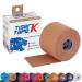 TIGERTAPES - Tiger K Tape Beige (5cm x 5m) - Kinesiology Tape Uncut Roll Elastic Therapeutic Muscle Support Tape for Exercise Sports & Injury Recovery - Water Resistant Breathable Latex Free