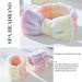 Gangel Fashion Tie Dye Makeup Headband and Wrist Bands Set - Soft Elastic Bow-Knot Spa Headband for Women - Microfiber Hair Wrap and Coral Fleece Skin Care Head Scarf - Buy Online on GoSupps.com