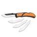 Outdoor Edge 3.0" RazorLite EDC - Replaceable Blade Folding Knife with Pocket Clip and One Hand Opening for Everyday Carry (Orange, 4 Blades)