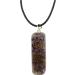 Amethyst Crystal Orgone Pendant Necklace - Energy Generator Gemstone with Wax Cord | Perfect Spiritual Gift - Buy Online on GoSupps.com