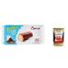 Italian Gourmet E.R. Balconi Rollino Latte Milk Mini Cake Set with Chocolate Covered Milk Cream 222 g + Gourmet Italian Polpa 400 g Set of 6
