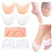 4 Pairs Silicone Toe Caps Soft Silicone Gel Sock Pads Toe Protectors Shoe Cap Protector Ballet Foot Protection with Breathable Hole for Ball of Foot Metatarsal Ballet Pointe Cap