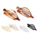 Flat Hair Claw | Vintage French Design Alligator Hair Clip | Retro No Slip Grip Hair Claw Clips Ultra Light Oval Barrette Jaw Clips Hair Accessories for Women Girls Transparent color