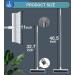 XUXRUS Floor Scrub Brush Long Handle Stainless Steel Push Broom Stiff Bristle Brush Scrubber Cleaning Brush for Bathroom Living Room Roof Garage Swimming Patio Pool White Grey - Buy Online on GoSupps.com