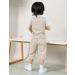 Mint Green 2-Piece Gentleman Suit for Baby Boys | Short Sleeve Outfit Set with Pants | Sizes 0-5 Years | 3-4 Years | Brown - Buy Online on GoSupps.com