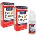 2PK Lubricant Eye Drops - Redness Relief & Soothe Therapy - 0.5oz | Refresh Irritated Eyes - Fast International Shipping - Buy Online on GoSupps.com