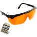 100% Blue Light Blocking Glasses Amber Wraparound Dual Lenses for Enhanced Sleep TV Gaming Computer Quality for Men & Women (Winners)