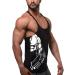 YeeHoo Men's Gym Stringer Tank Top Sleeveless Fitness Bodybuilding Tee - Black | Large - Buy Online on GoSupps.com
