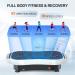 Vibration Plate Exercise Machine with Remote Control & Resistance Bands - Black & White - Buy Online on GoSupps.com