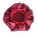 2Pcs Soft Satin Sleeping Cap Set for Women with Elastic Wide Band - Black and Red - Buy Online on GoSupps.com