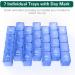BUG HULL XL 4 Times a Day Pill Organizer - 7 Day Weekly Pill Box for Vitamins & Supplements (Royal Blue) - Buy Online on GoSupps.com