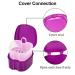 Denture Brush Kit - 2 Cases 2 Brushes & Portable Storage | Ideal for Travel - Pink & Purple - Buy Online on GoSupps.com