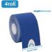 Extra Sticky 5m Kinesiology Tape - Royal Blue | Waterproof & Breathable Muscle Support Tape for Sports & Injury Recovery - Buy Online on GoSupps.com