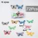 72 Pcs Edible Butterfly Cupcake Toppers With Box Art Butterfly Cake Topper Decorations 3D Colorful Butterfly Cake Decoration Kids Birthday Party Cake Wall Decorations Supplies Colorful - Buy Online on GoSupps.com