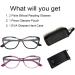 Hyyiyun Cat-eye Bifocal Reading Glasses Women 2 Pairs Spring Hinge Designer Floral Frame Readers - Purple & Black Flower Pattern 2.5x - Buy Online on GoSupps.com