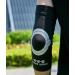 Wavewear Elbow Compression Sleeve with Kinesiology Tape - Pain Relief & Stability for Sports | Medium Black/Silver for Men & Women - Buy Online on GoSupps.com