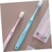 Ultechnovo Bamboo Toothbrush Set - 4 Micro Soft Travel Toothbrushes for Postnatal Care & Oral Hygiene Accessories for Mothers - Buy Online on GoSupps.com
