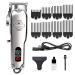Beard Trimmer Hair Clippers Men Electric Beard Trimmers for Men Professional Cordless Hair Trimmer Cordless Rechargeable Hair Clippers with LED Display & 8 Limit Combs