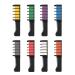 Hair Chalk Comb Washable Hair Dye Brush Hair Chalk Comb Colors Temporary Hair Dye Chalk Comb Set (1/8 Colors) (Rose Red) Red