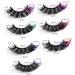 minkissy 7 Pairs False Lashes Cosplay Lashes Lash Extension Lash Clusters Cosmetic Lashes Colored Lashes Color Lashes Fake Lashes Individual Lashes Chemical Fiber - Buy Online on GoSupps.com