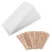 Lanjue 150 Pcs Wax Strips Kit Including 50 Pcs Paper Wax Waxing Strips Non-Woven Wax Strips 100 Pcs Wax Applicator for Body Hair Facial Removal