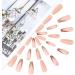 Coffin False Nails Press on Nails French Long Fake Nails Ballerina Acrylic Stick on Nails 24pcs for Women and Girls (Color : Pink Size : J) - Buy Online on GoSupps.com