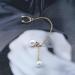Vintage Pearl Cuff Chain Earrings - Gold Dangle Cartilage Helix Ear Cuffs for Women & Girls - Buy Online on GoSupps.com