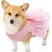 Asenku Dog Dress - Princess Lace Wedding & Birthday Outfit for Small/Medium Dogs & Cats in Light Pink - Formal Pet Clothing - Buy Online on GoSupps.com