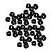 Beavorty 300 pcs Supplies Portable for Identification Clip White Leg Bird Parakeets Band Bands Pigeon Black 1.3X1.3CMx3pcs Blackx3pcs