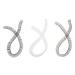 NX Garden 15pcs Doll Eyelashes Strips 20cm Length 8mm Width Fake Eye Lashes Baby Dolls Accessories 3 Colors (Brown  Black  White) 5pcs Each Color
