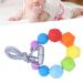 Safe & Vibrant Baby Teething Chew Necklace | Food Grade Silicone Teether - Style 1 - Buy Online on GoSupps.com