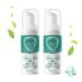 Dental and oral care set with mouthwash and toothbrush cleaner 60 ml per bottle 2 pieces (2PC)