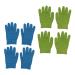 minkissy 4 Pairs Moisturizing Gloves Gloves Hands Peeling Masks Hydrating Gloves Moisturizing Spa Gloves Dead Skin Gloves Moisturizing Gel Gloves Dryness Nursing Kit Cotton Miss