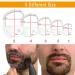 Beard Shaping Tool Set for Men - Transparent - 5 PCS Grooming Template for Goatee, Mustache, Face Hair Styling - Buy Online on GoSupps.com