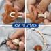 Cute Elephant Silicone Pacifier Clips - Pack of 2 (Green & Pale Orange) - Buy Online on GoSupps.com