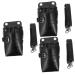 Beaupretty 3st scissors storage bag scissor pocket scissor holster made of leather shear holder for hairdressing bag for tools Scherholster Schernenhahrer leather bag cosmetics 21x12x6cmx3pcs Schwarzx3stk