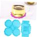 STOBOK 1 Coaster Mold Resin Moulds Resin Casting Molds Resin Silicone Molds Soap Dish Molds for Chocolate Molds for Resin Epoxy Mold Silicone Mould Chocolate Mould Fudge Silica Gel Agate - Buy Online on GoSupps.com