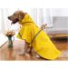 Mikayoo Large Dog Raincoat | Adjustable Waterproof Pet Clothes with Reflective Strip | Lightweight Yellow Rain Jacket for Dogs (Size L) - Buy Online on GoSupps.com